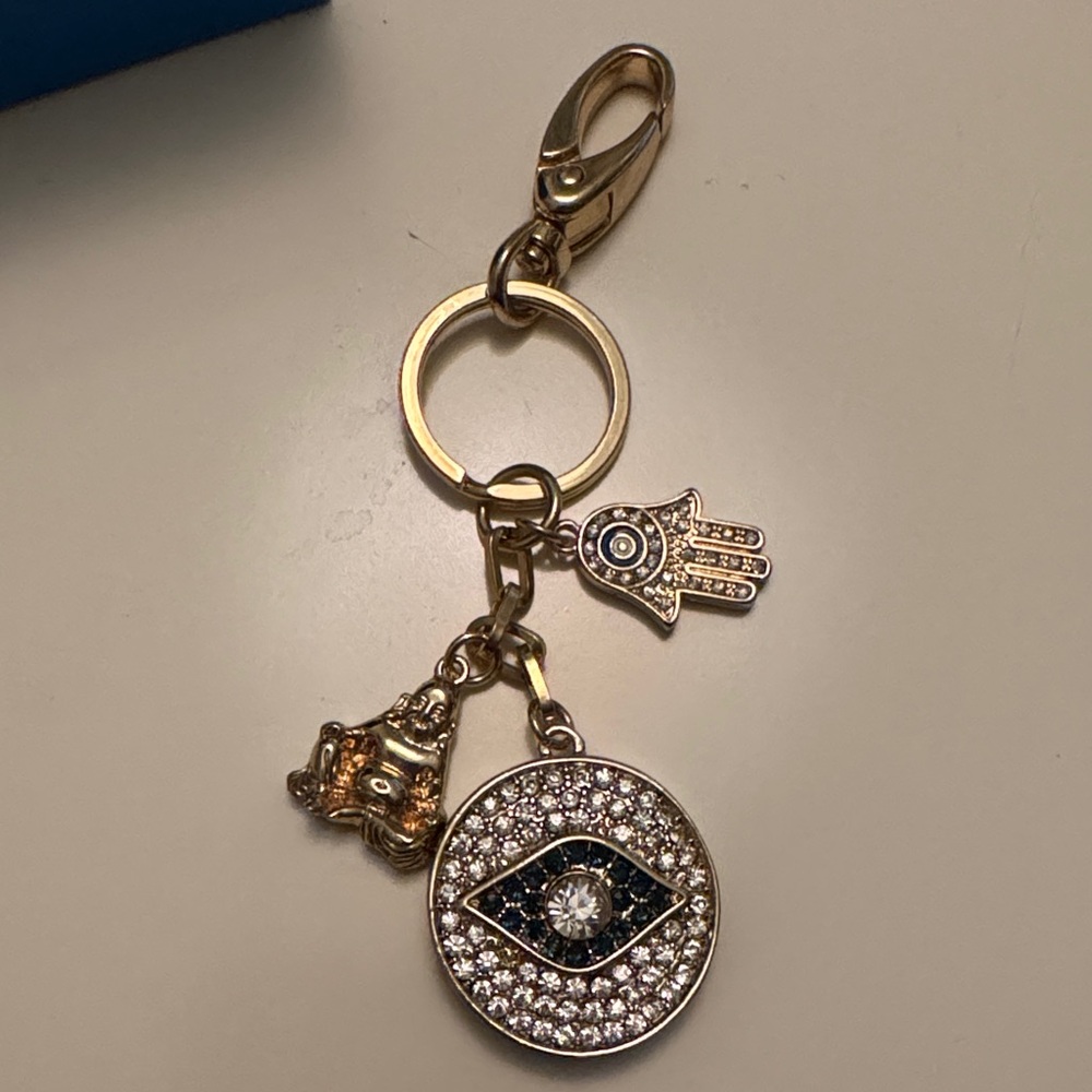Vintage Gold Evil Eye Keychain